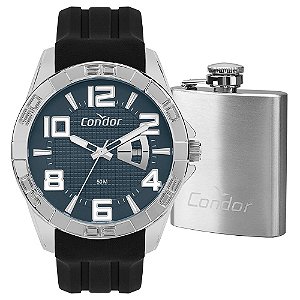 Kit Relógio Condor Masculino Speed Prata - CO2117BK/K5A