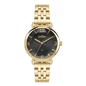 Relógio Condor Feminino Elegante Dourado - CO2035NJQ/4P