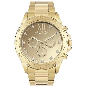 Relógio Euro Feminino Delux Dourado - EUVD34AF/4D