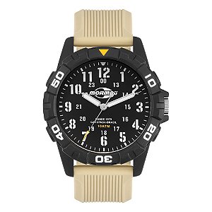 Relógio Mormaii Masculino Casual Bege/Preto - MOPC21JALMX/8X