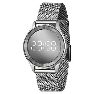 Relógio Feminino Lince Digital Prata - LDM4648L SXSX
