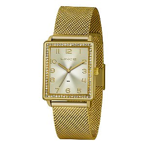 Relógio Feminino Lince Dourado LQG4665L C2KX