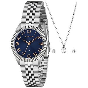 Kit Relógio Lince Feminino Prata LRMM063L36 K0K4D2SX