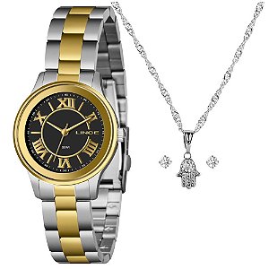Kit Relógio Lince Feminino Bicolor – LRTH206L34 K09AP3SK
