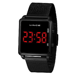 Relógio Lince Feminino Digital Preto MDN4596L PXPX