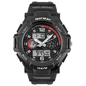 Relógio Mormaii Masculino Action Preto - MOM8032P/8R