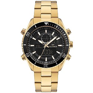 Relógio Technos Masculino Ts Digitech Dourado - YXDAD1431AB/1P