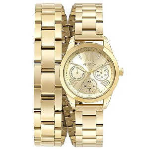 Relógio Euro Feminino Multiglow Dourado - EU6P29AIO/4D