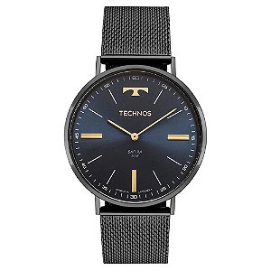 Relógio Technos Masculino Slim Grafite - 2025LUA/1A