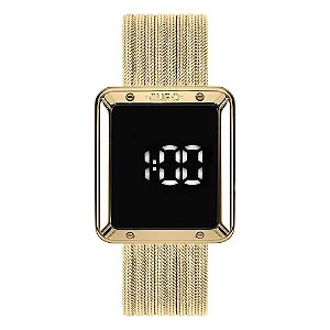 Relógio Euro Feminino Ff Led Dourado - EUBJ3937AA/4F