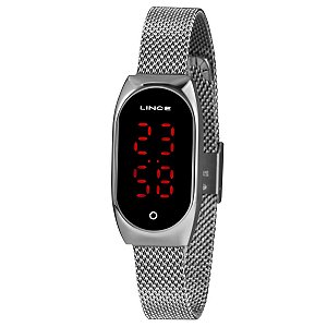 Relógio Lince Feminino Led Digital Prata – LDM4641L-PXSX