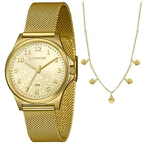 Relógio Lince Feminino Kit Colar e brincos – LRG4846L36