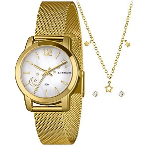 Relógio Lince Feminino Kit Colar e brincos – LRG4850L34