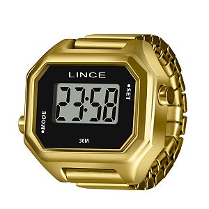 Relógio Anel Digital Lince Dourado – LDGM066L22A PXKX