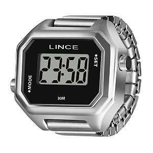 Relógio Anel Digital Feminino Lince Prata LDMM066L22A PXSX