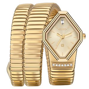 Relógio Euro Feminino Unique Premium Dourado - EU2035ZDM/5D