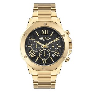 Relógio Euro Unissex Delux Dourado - EUJS25AD/4P