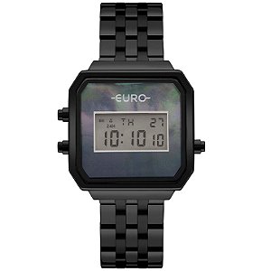 Relógio Euro Feminino Ff Glam Preto - EUJHS06BAC/4P