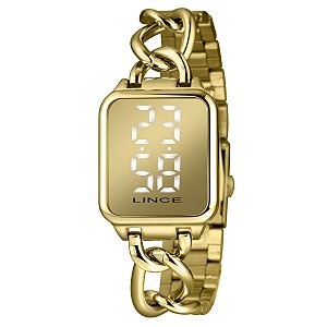 Relógio Lince Feminino Digital Dourado – LDG4868L30-BXKX