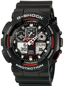 RELÓGIO CASIO MASCULINO G-SHOCK GA-100-1A4DR.