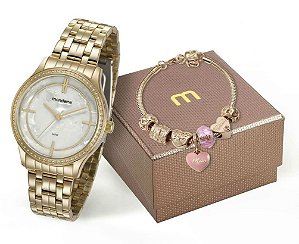 Relógio Mondaine Feminino 99278LPMKDE3K1 + Pulseira