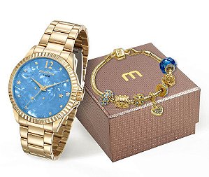 Relógio Mondaine Feminino 99128LPMKDE3K2 + Pulseira