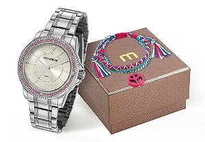 Relógio Mondaine Feminino 53601L0MVNE2KZ + Pulseira