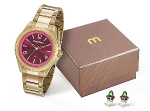 Relógio Mondaine Feminino 53600LPMVDE1KY + brincos