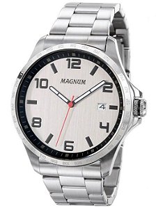Relógio Masculino Magnum Prata MA31355T Prata