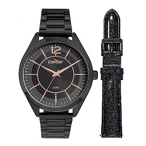 Relógio Condor Feminino CO2035MUX/T4P Troca Pulseira