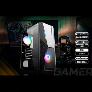 COMPUTADOR UNICA GAMER,INTEL I5 10400F,RADEON RX 550 04GB,08GB DDR4, SSD 240GB