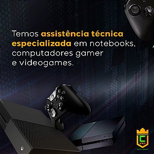 REPARO EM NOTEBOOK, COMPUTADORES, VIDEO GAMER