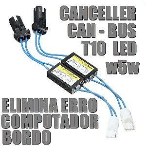 Resistor Pingo Led T10 Canbus Canceller Tira Erro Do Painel