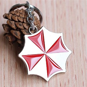 Chaveiro em Metal Logo Umbrella Corp - Resident Evil