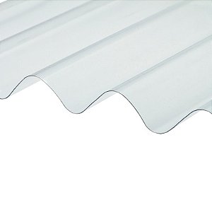 Telha Ondulada de Fibra de Vidro 2.44 x 1,10 x 0,06