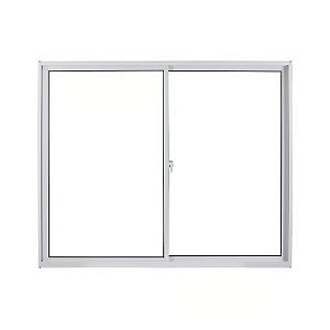 JANELA ALUMINIO 1,00 X 1,00 C/2 FOLHAS VIDRO LISO