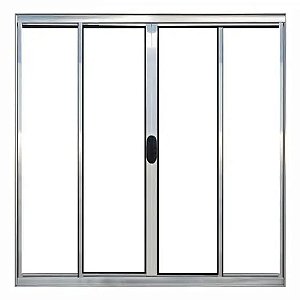 JANELA ALUMINIO 1,20 X 1,50 C/4 FOLHAS VIDRO LISO
