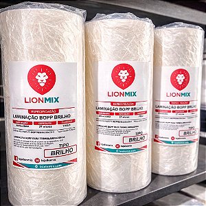 LAMINAÇÃO BOPP BRILHO - 305mmx200M - 27 MICRAS