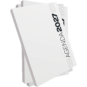 MIOLO DE AGENDA 2027 - MODELO ESTILO - 5 UNIDADES - 350 PÁGINAS - OFFSET 75G. PB