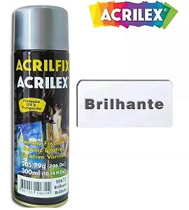 Verniz Spray Fixador Brilhante 300ml Acrilfix Acrilex