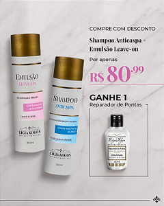 Kit Promocional: Shampoo Anti Caspa e Emulsão Leave-on + Brinde Especial.