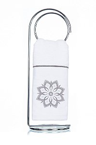 Toalha de Lavabo Bordado Mandala Super Luxo