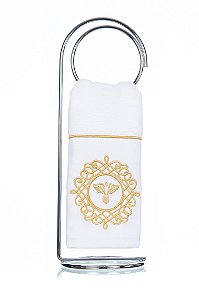 Toalha de Lavabo Bordado Divino Espírito Santo Super Luxo