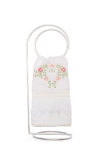 Toalha de Lavabo Bordado Halia Super Luxo
