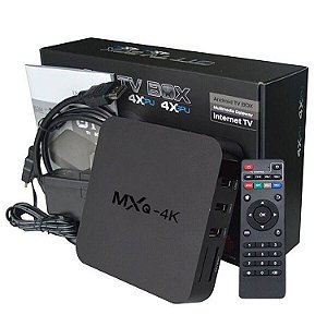 TV BOX GOIANIA MXQ PRO 4K TV Box android 7.1 com 2 meses de programacao gratis