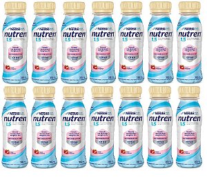 Nutren 1.5 Morango 200ml - Nestlé - KIT Promocional com 14 unidades