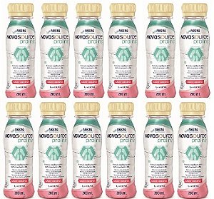 Novasource Proline Morango 200ml - Nestlé - Kit promocional com 12 unidades