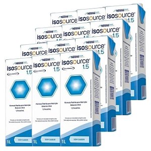 Isosource 1.5 1000ml sem sabor - Nestlé - Promoção para Caixa com 12 unidades