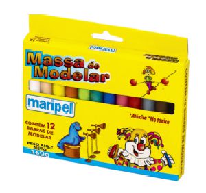 Massa de Modelar 12 Cores 160g - Maripel