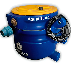 Estação Elevatória de Esgoto Aqualift 80L C/ 1 Bomba Submersível(Trituradora) de 1Cv 220V
